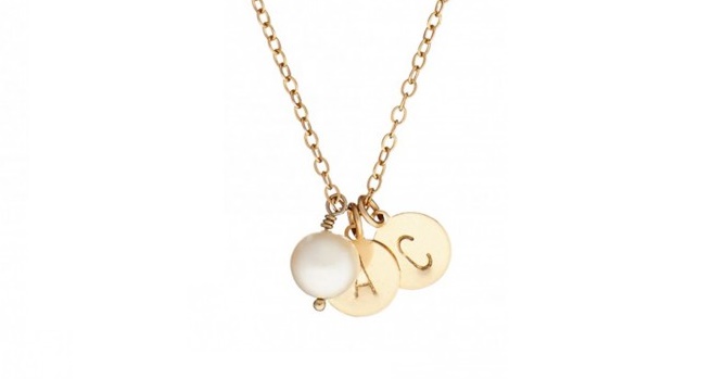 Chupi Initials Gold necklace