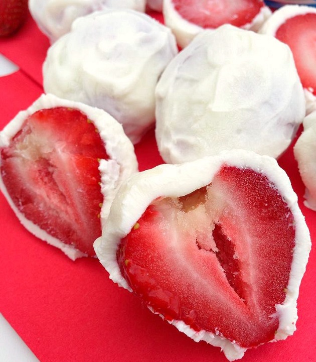 http://www.stockpilingmoms.com/2013/06/frozen-yogurt-covered-strawberries/